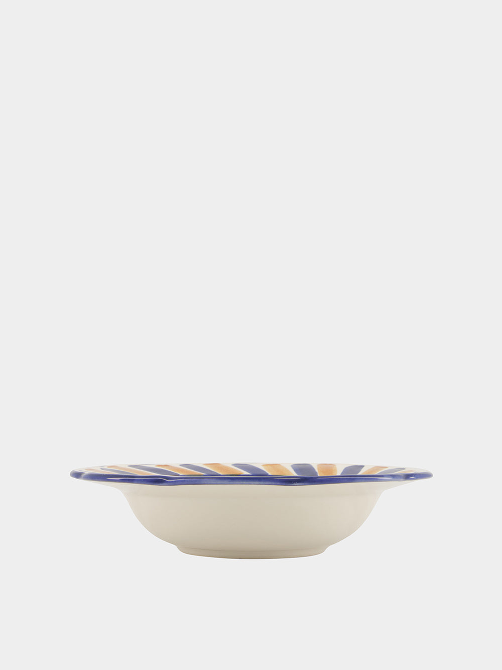 Hand-Painted Comporta House Stoneware Soup Plate