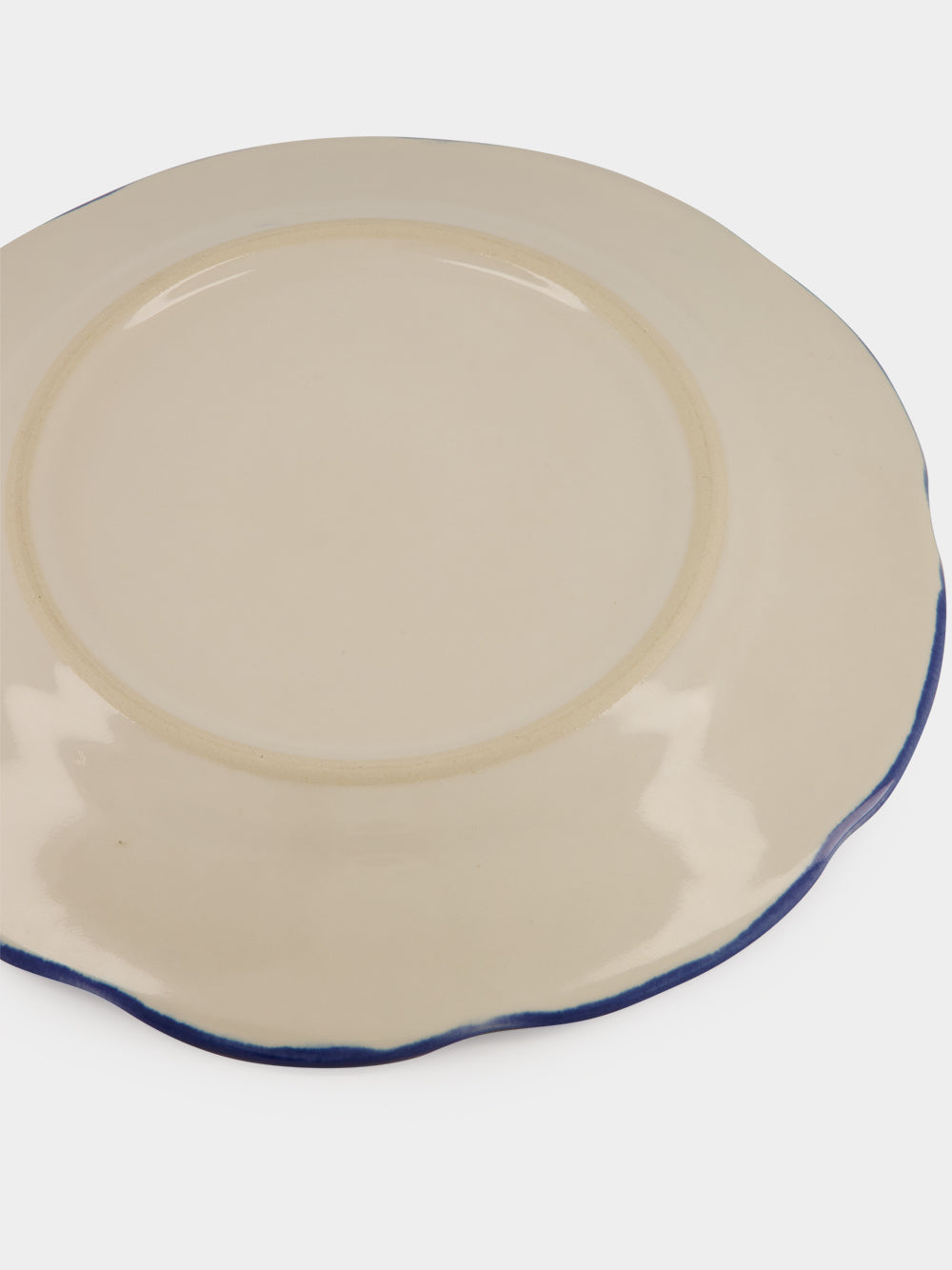 Hand-Painted Comporta House Stoneware Dessert Plate