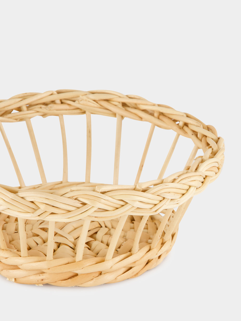 Handmade Vitória Natural Wicker Small Bread Basket