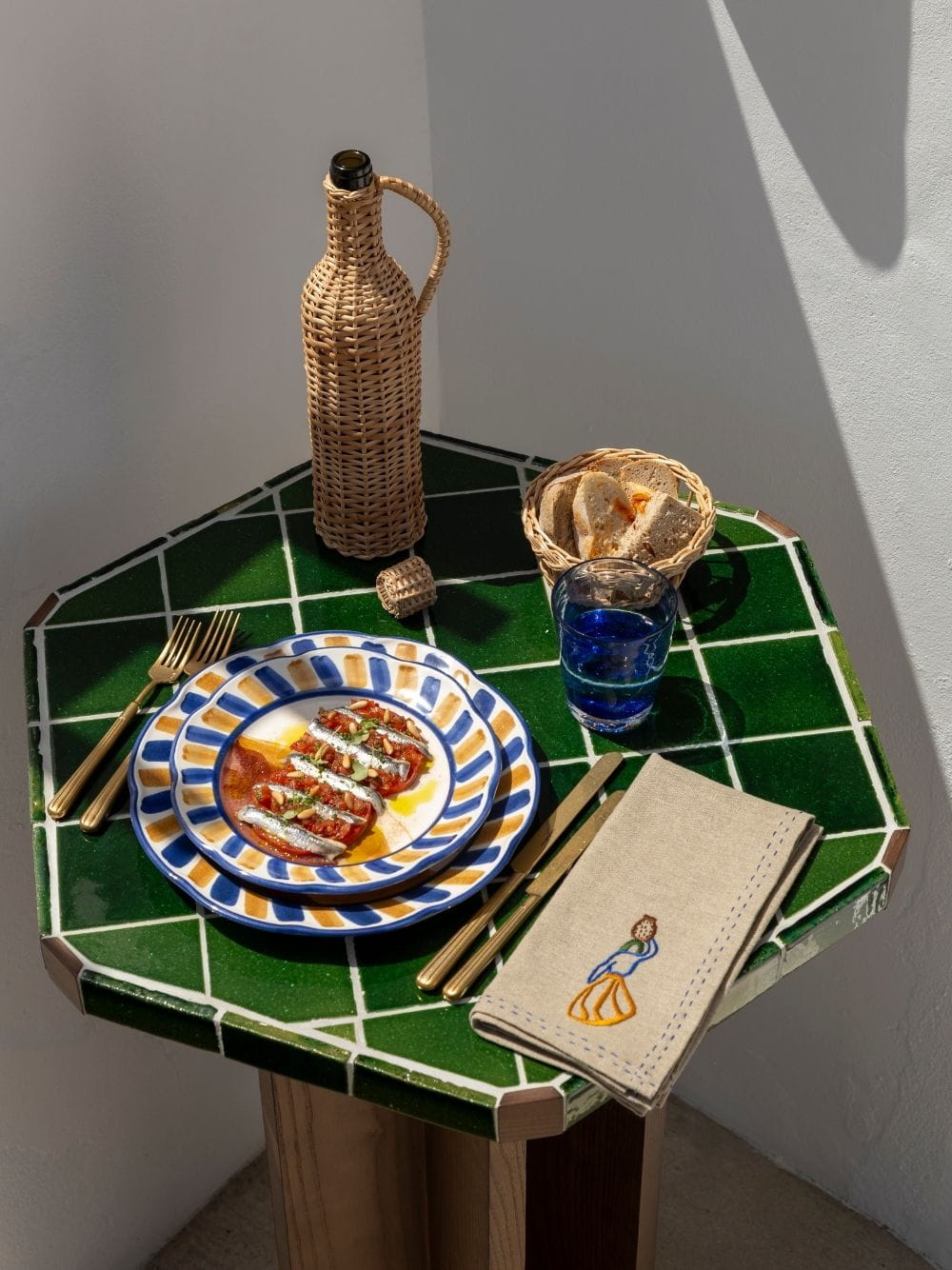Handmade Vitória Natural Wicker Small Bread Basket