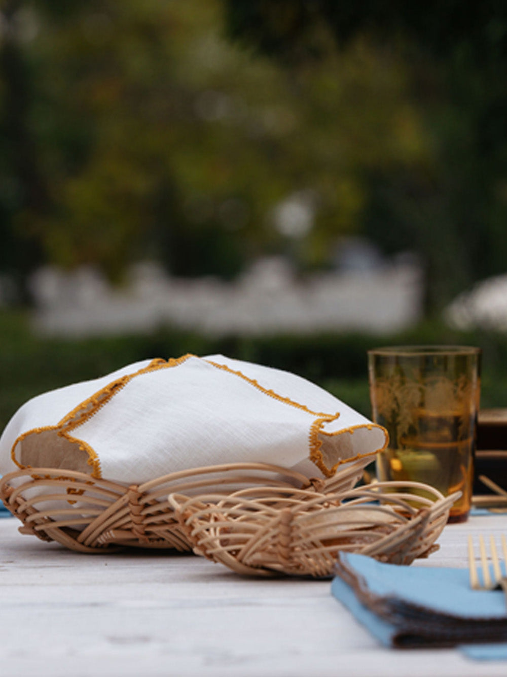 Handmade Vitória Wicker Bread Basket