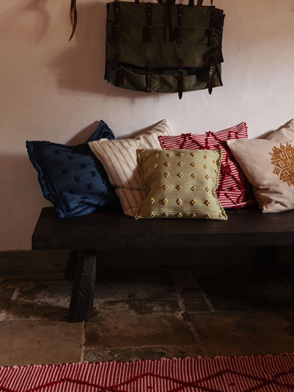 Handmade Carlota Aubergine Cushion