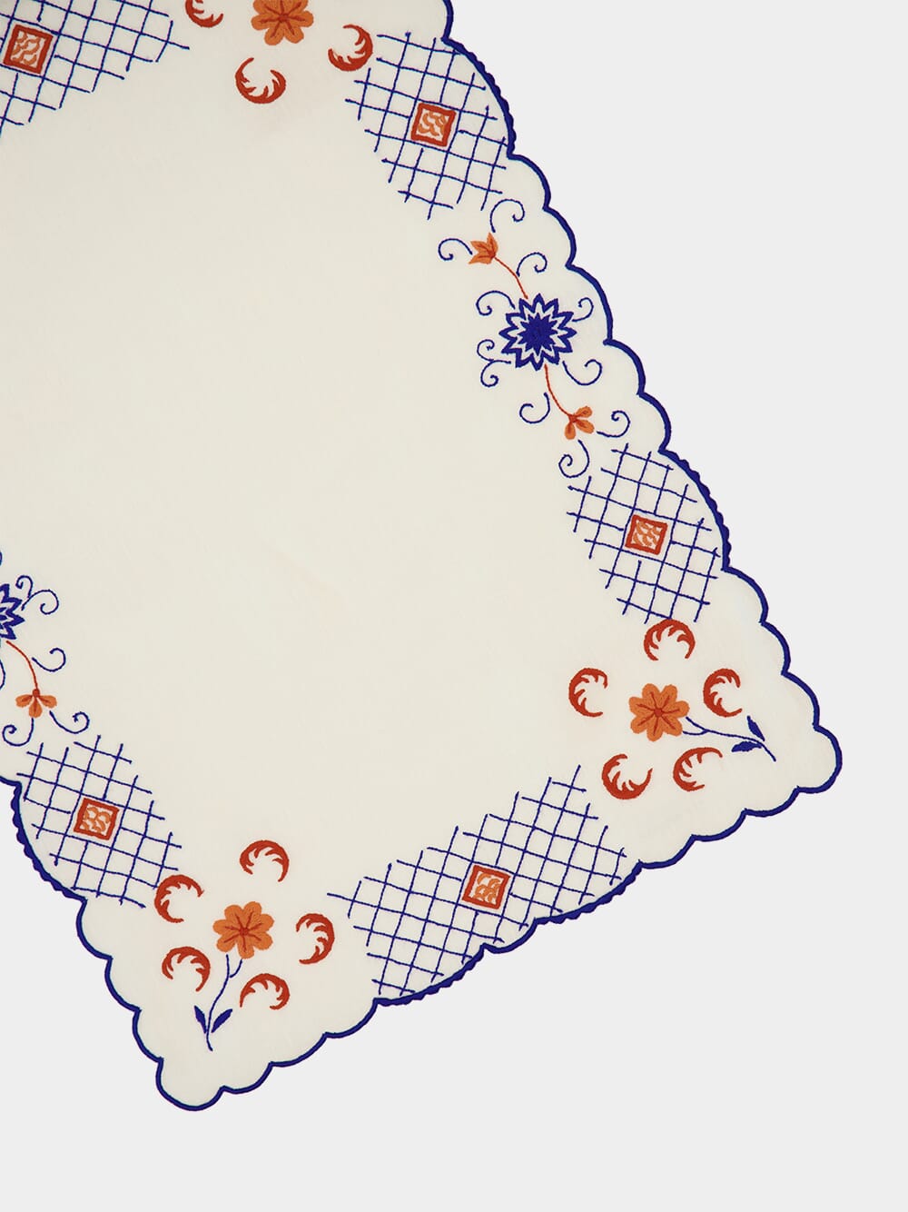 Hand Embroidered Funchal Linen Placemat