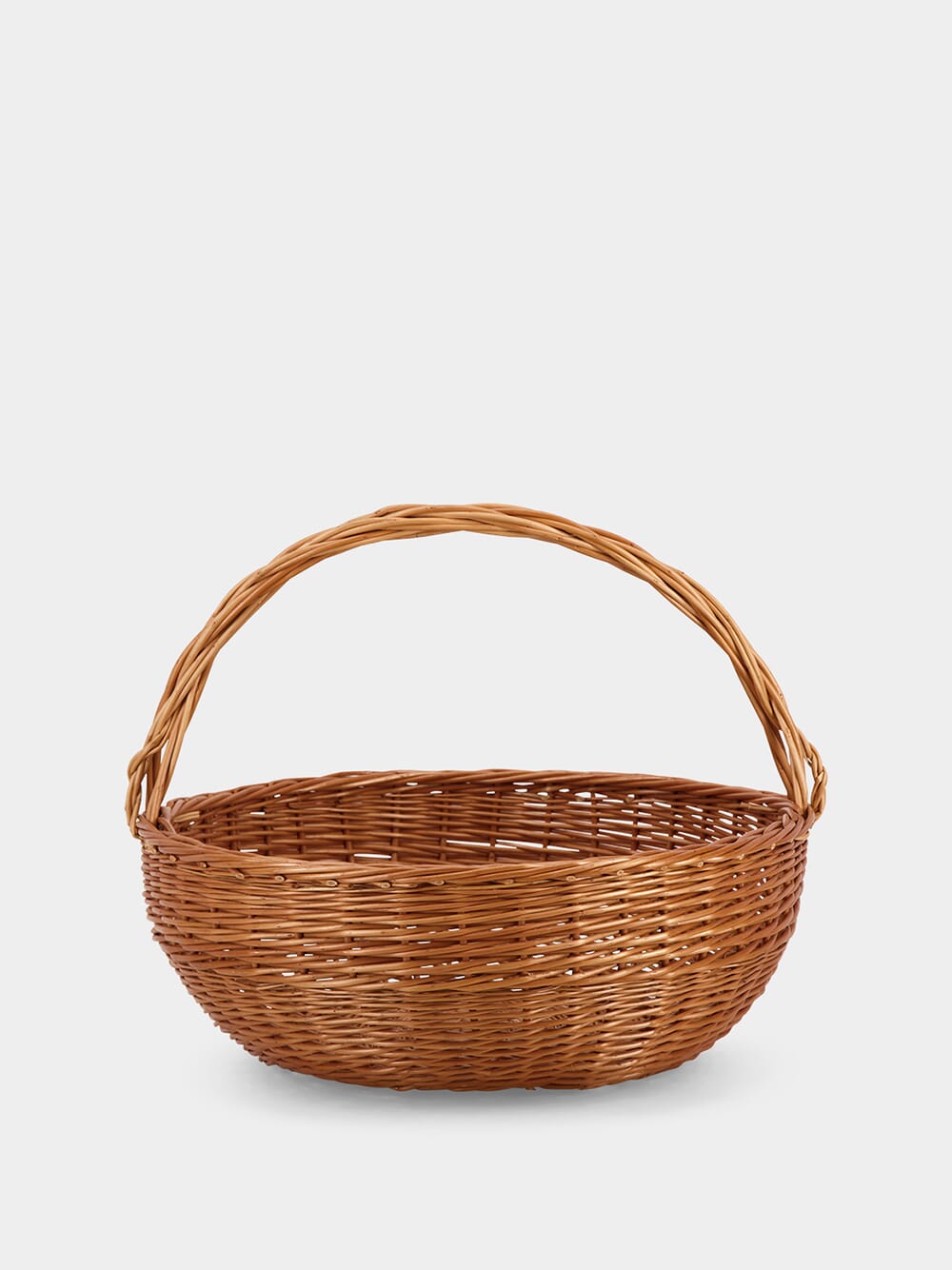 Handmade Camacha Medium Round Wicker Basket