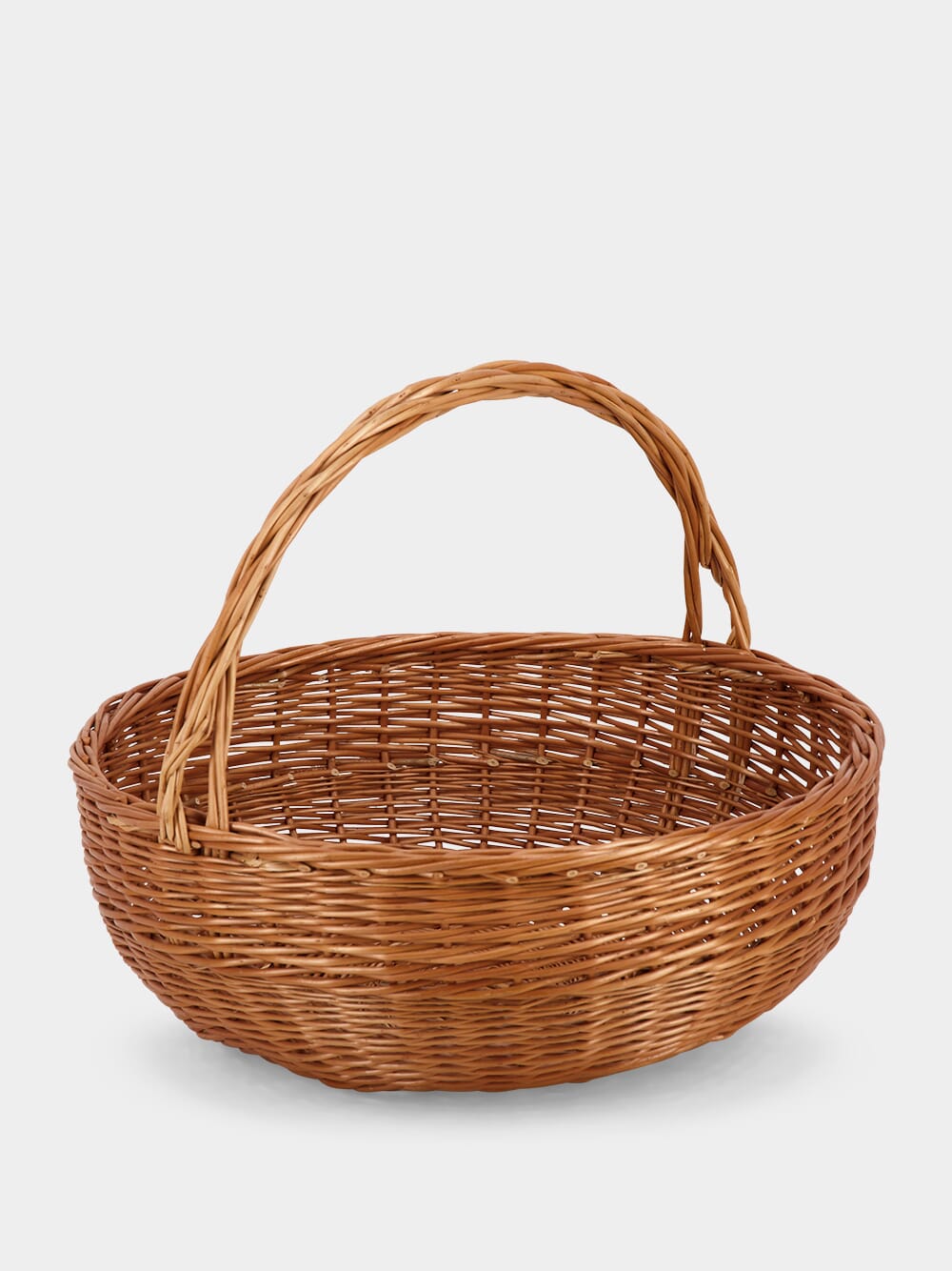 Handmade Camacha Medium Round Wicker Basket