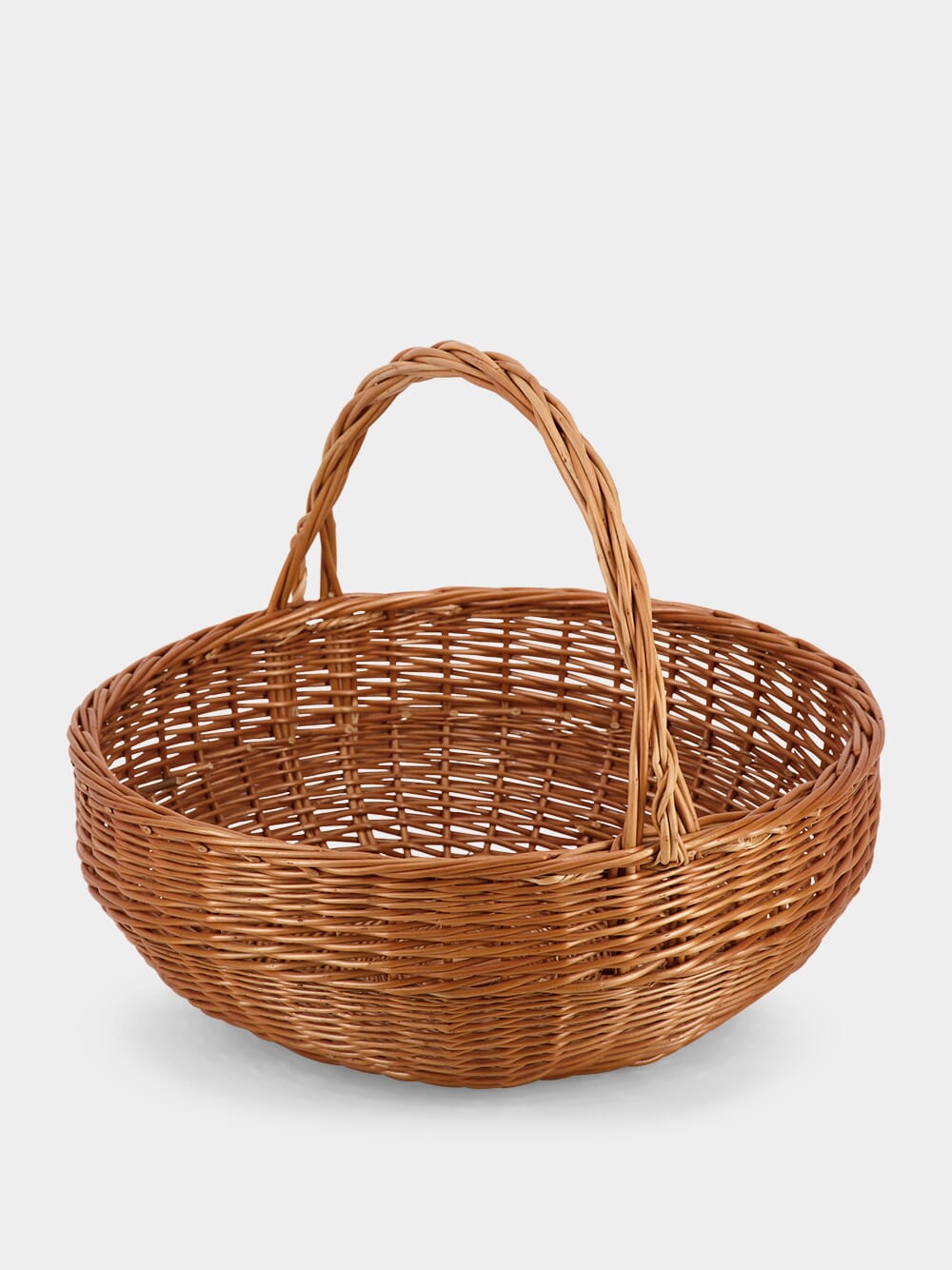 Handmade Camacha Medium Round Wicker Basket