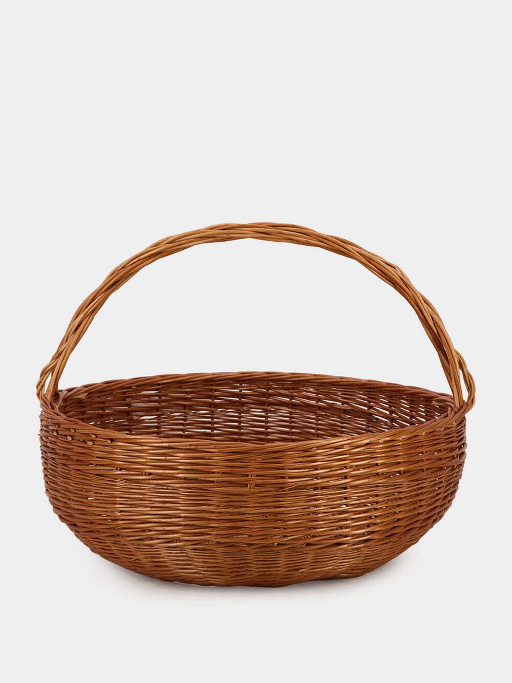 Handmade Camacha Large Round Wicker Basket