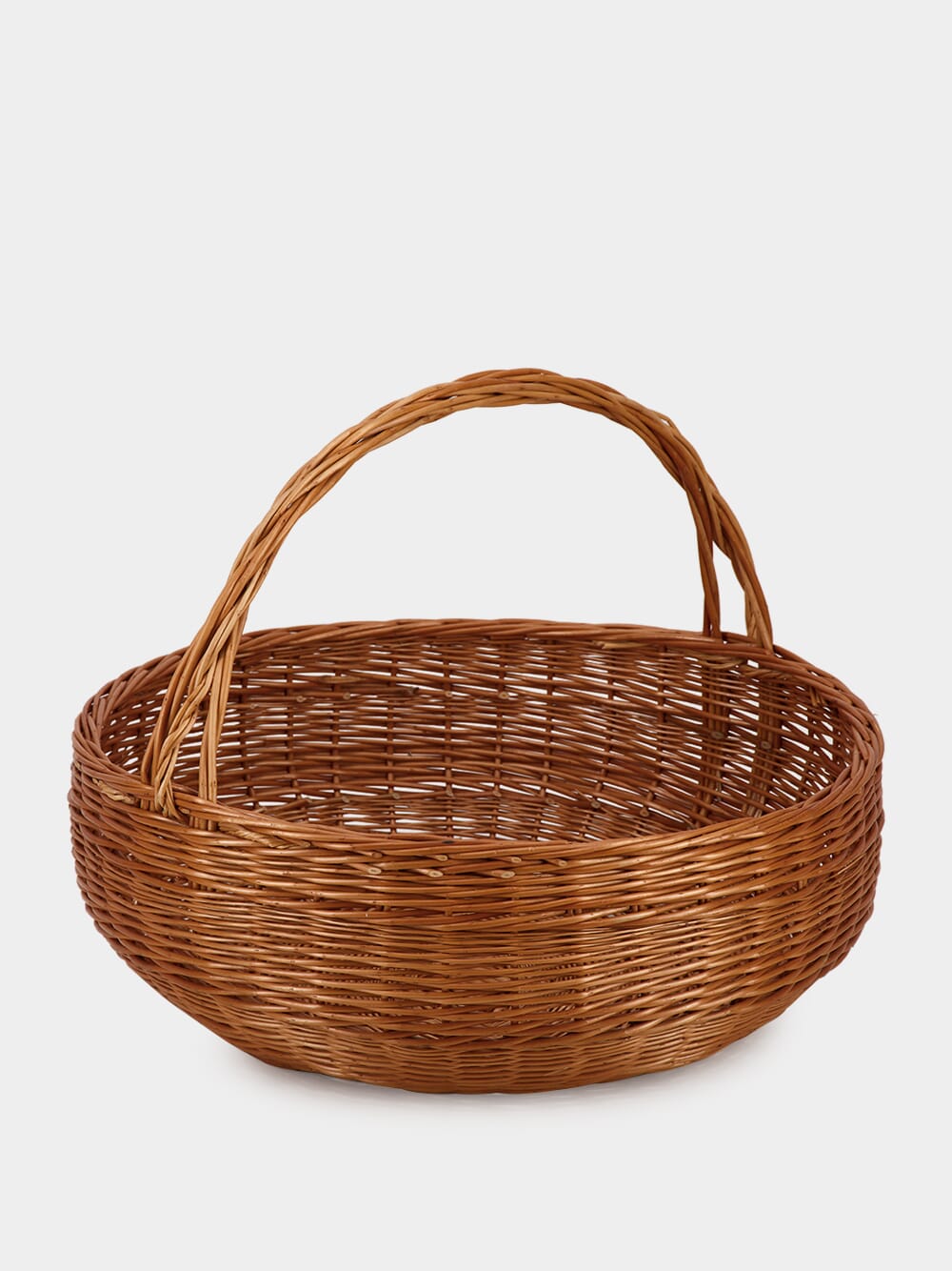 Handmade Camacha Large Round Wicker Basket