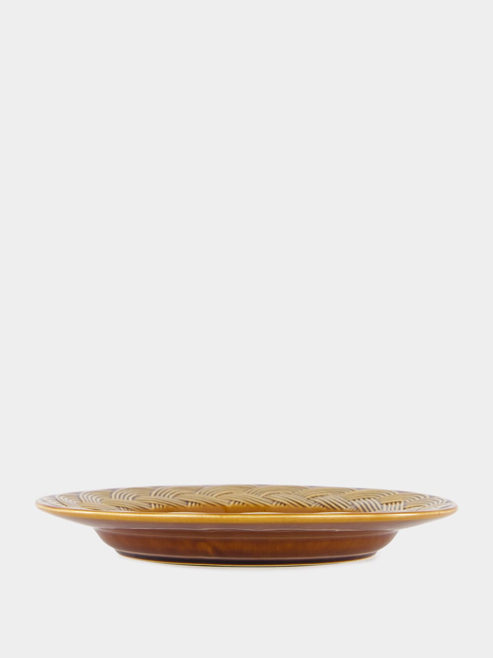 Vime Brown Ceramic Dinner Plate