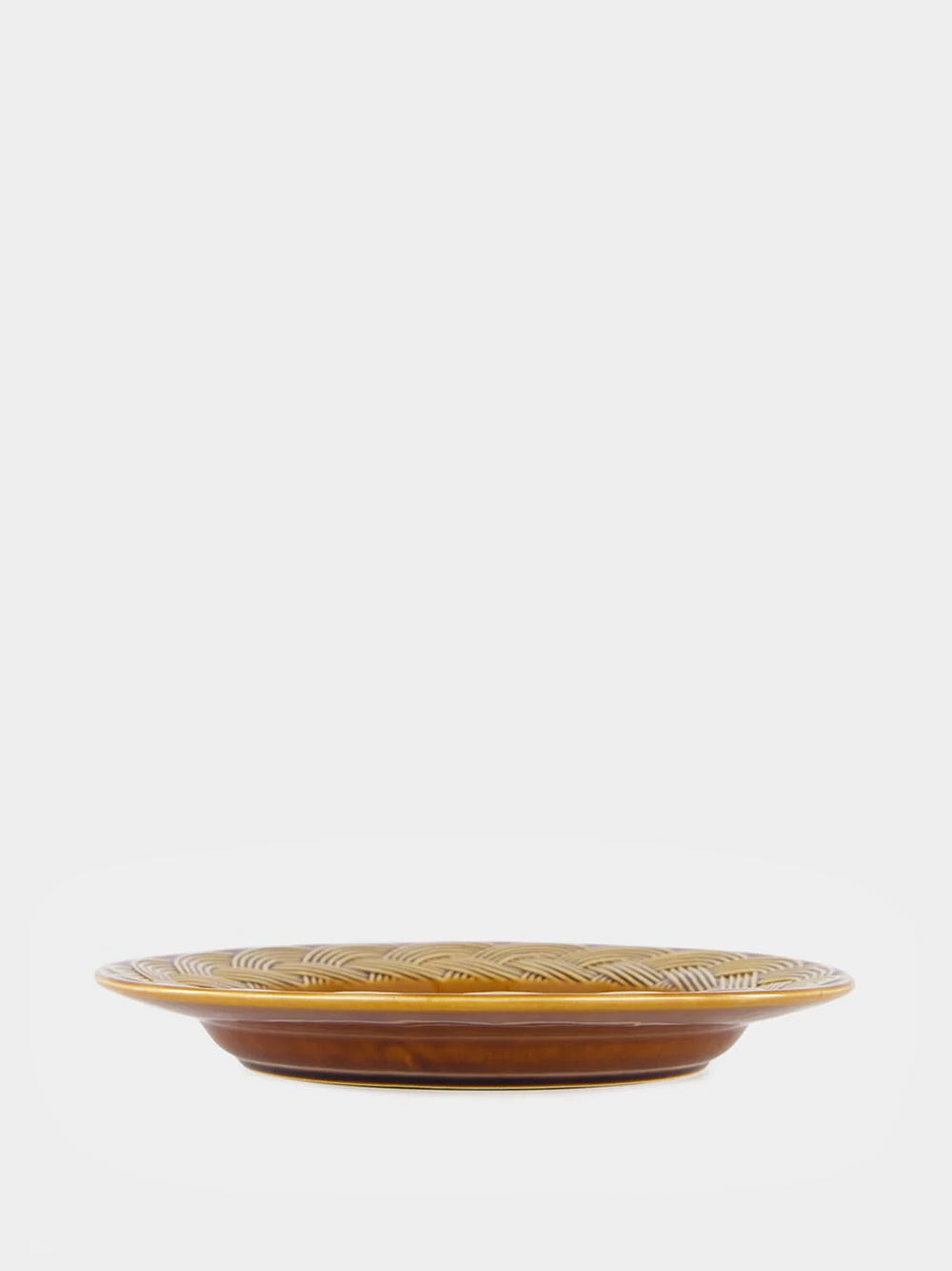 Vime Brown Ceramic Dinner Plate