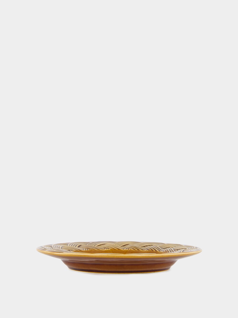 Vime Brown Ceramic Dessert Plate