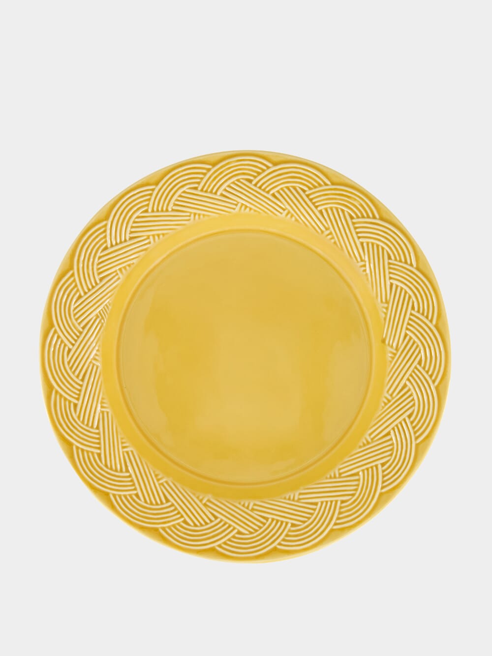 Vime Yellow Ceramic Dinner Plate