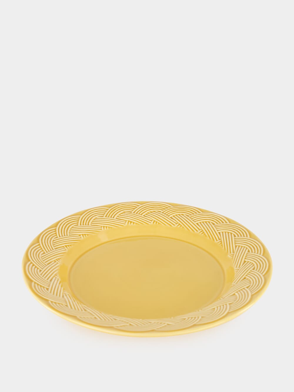 Vime Yellow Ceramic Dinner Plate