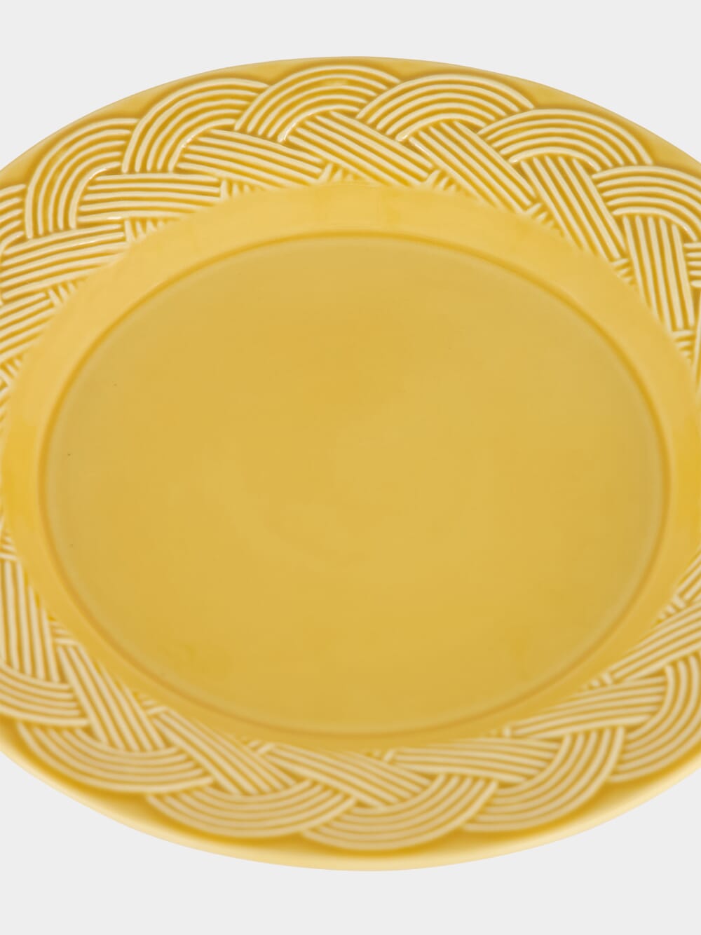 Vime Yellow Ceramic Dinner Plate