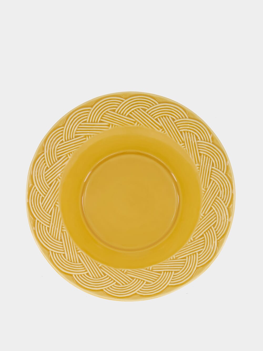 Vime Yellow Ceramic Soup Plate