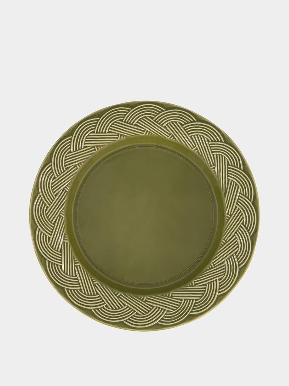 Vime Green Ceramic Dinner Plate