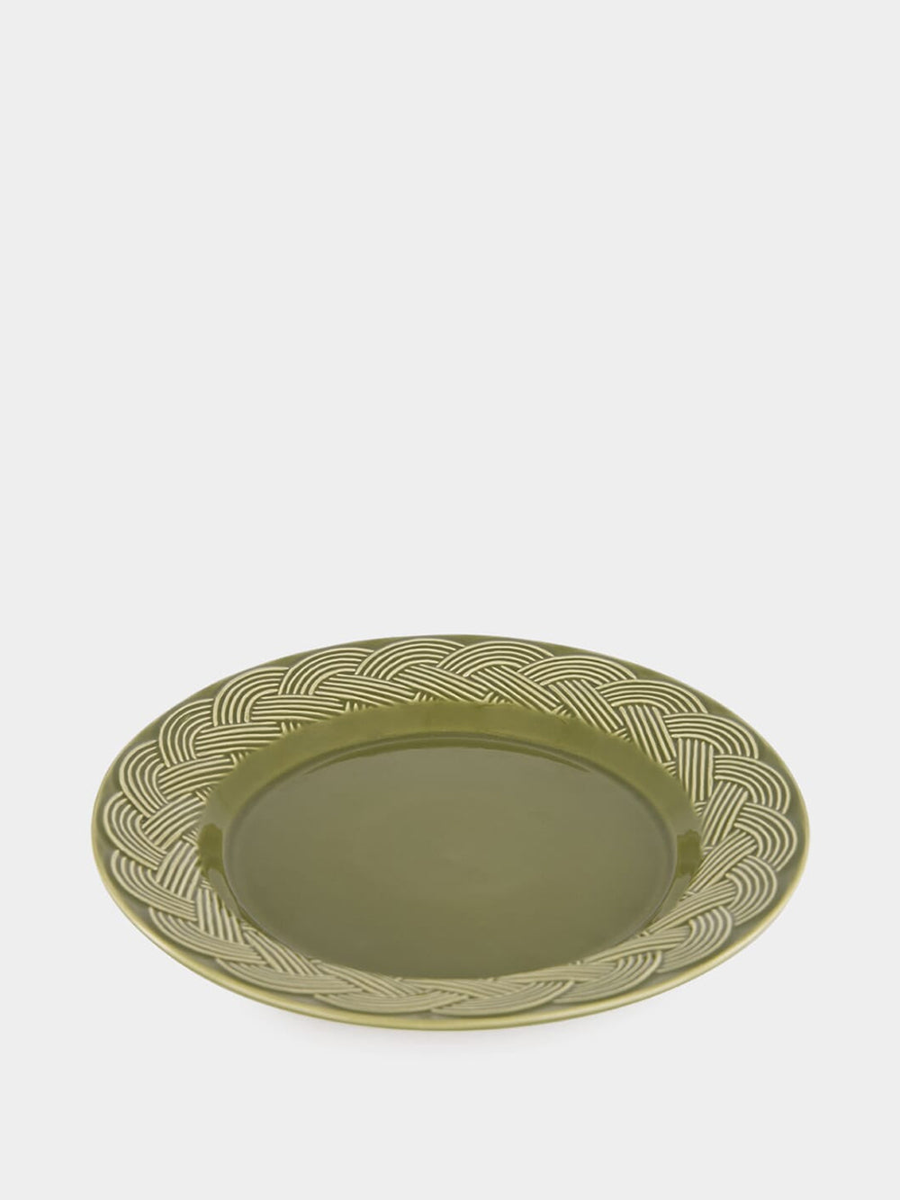 Vime Green Ceramic Dinner Plate