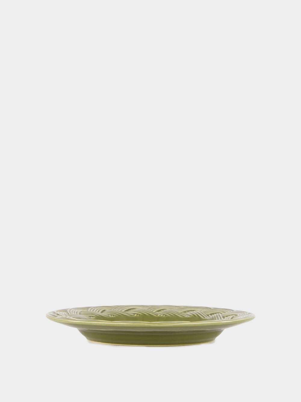 Vime Green Ceramic Dessert Plate