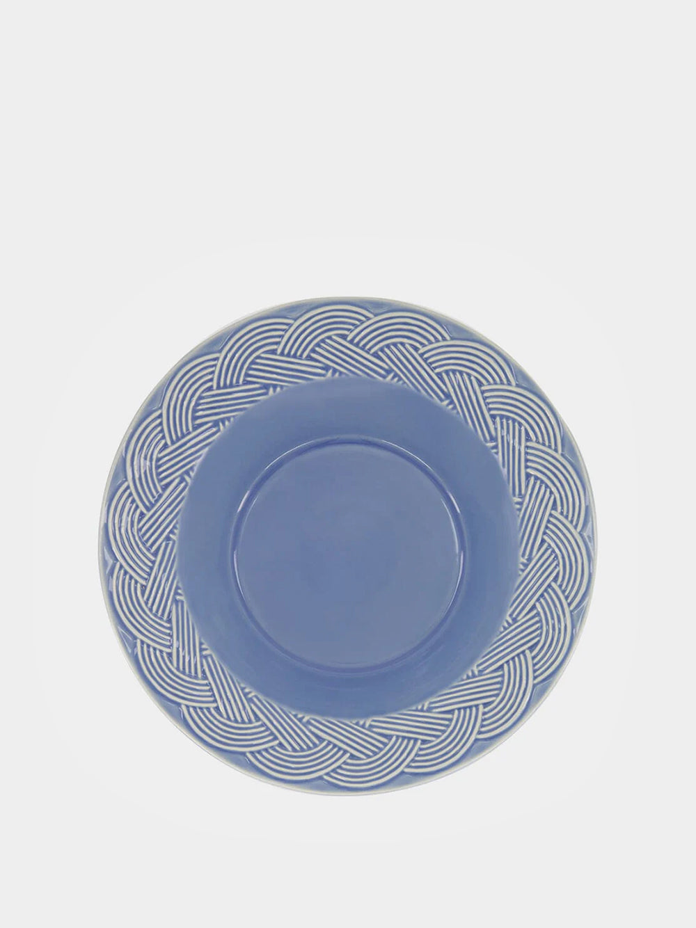 Vime Blue Ceramic Soup Plate