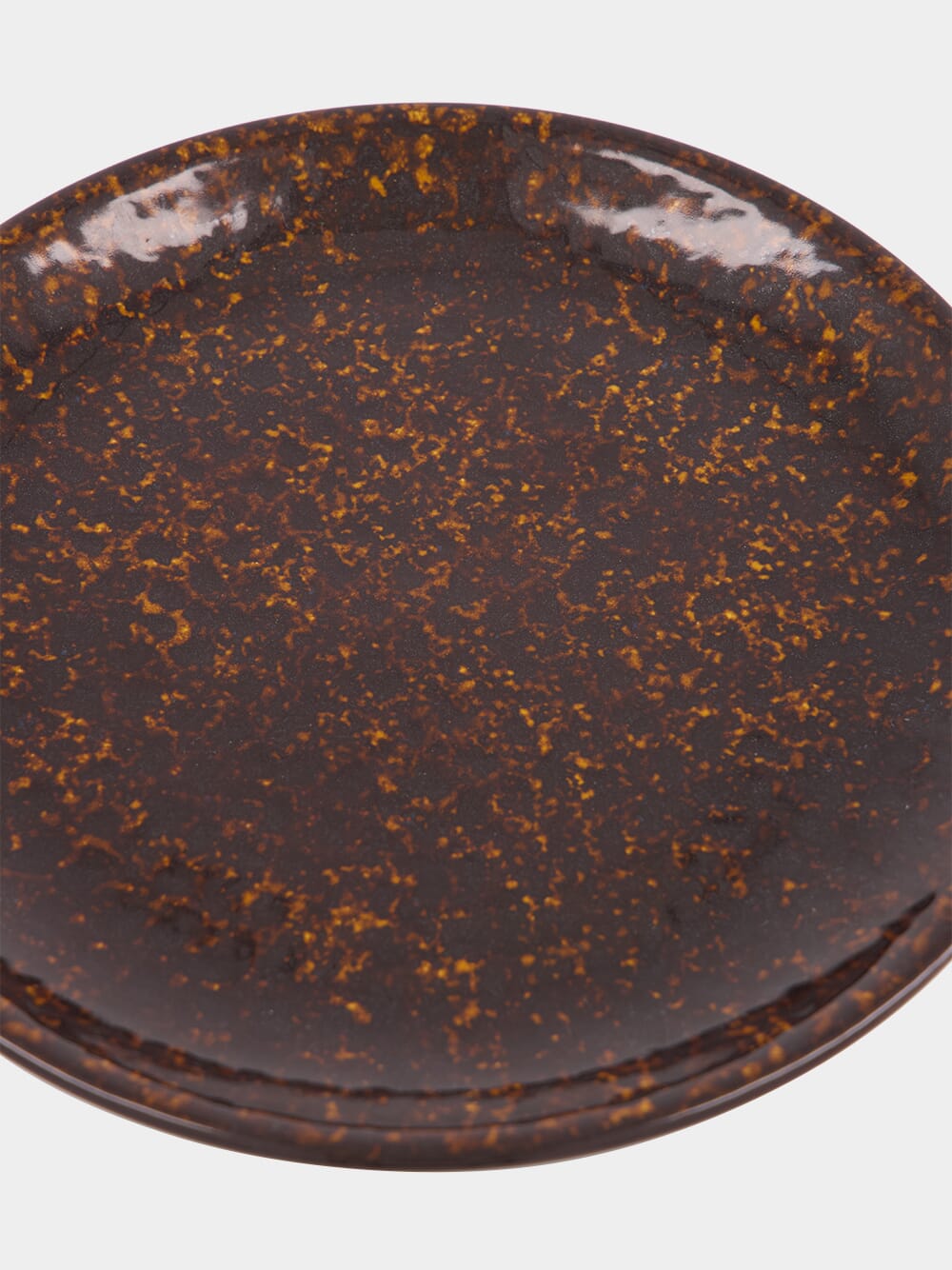 Tartaruga Brown Ceramic Dinner Plate