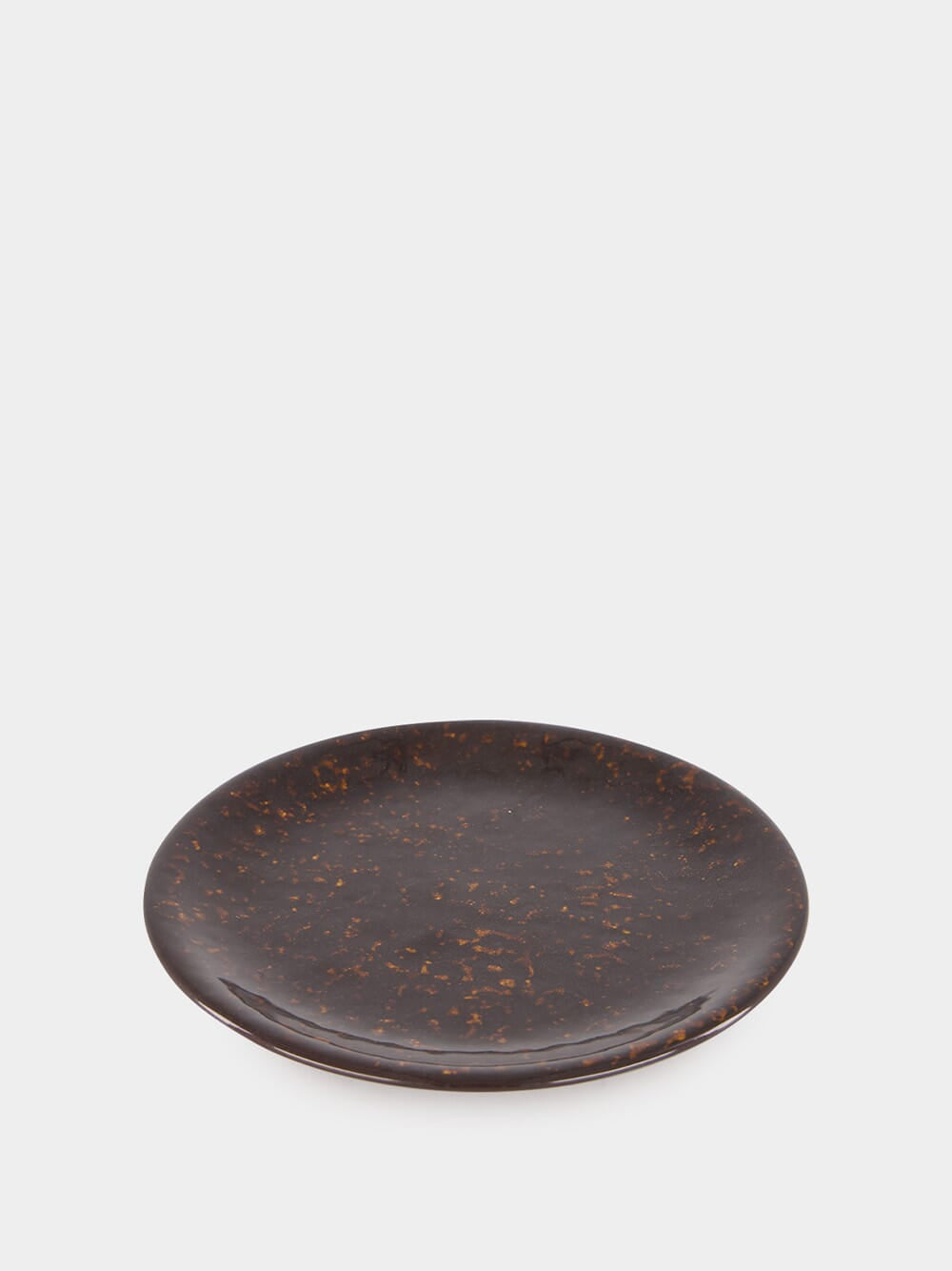 Tartaruga Brown Ceramic Dessert Plate