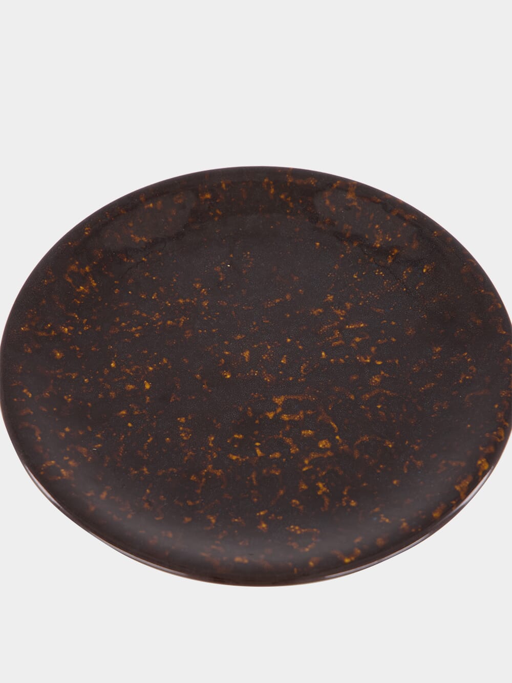 Tartaruga Brown Ceramic Dessert Plate