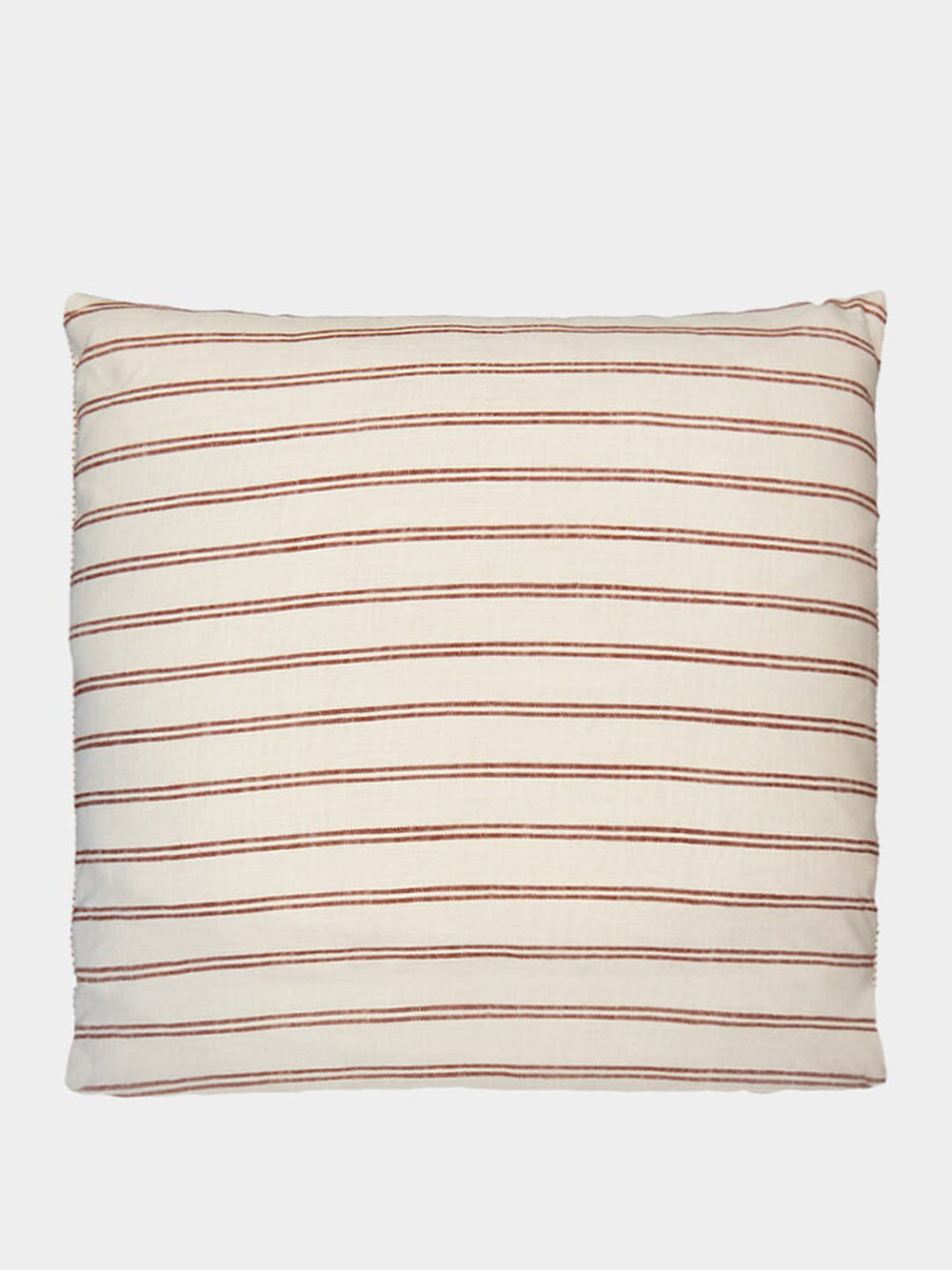 Handmade Carlota Bordeaux Cotton and Linen Cushion