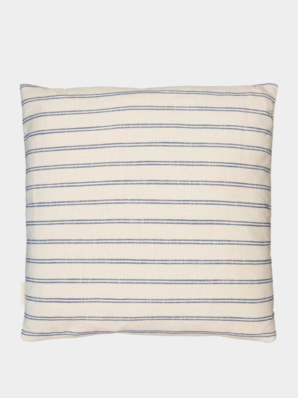 Handmade Carlota Blue Cotton and Linen Cushion