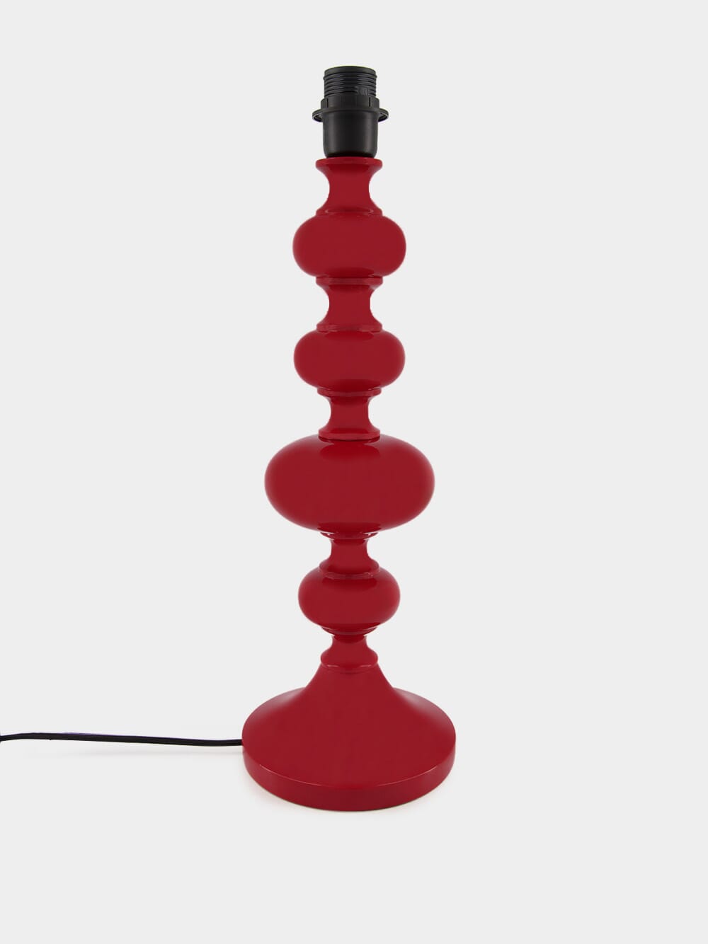 Foz Red Wood Lamp Base