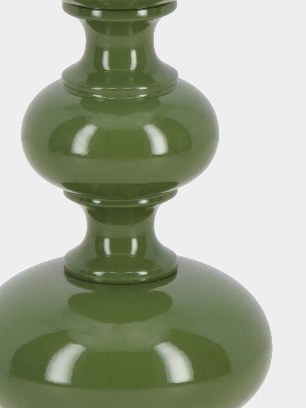 Foz Green Wood Lamp Base