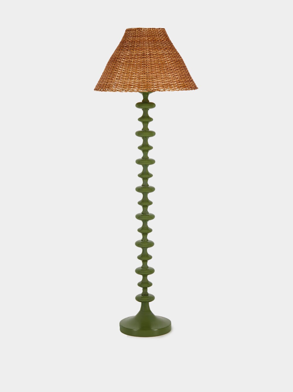 Freixo Green CWood Floor Lamp Base