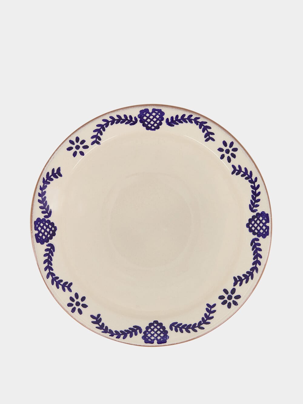 Hand-painted Viana Blue Sandstone Soup Plate