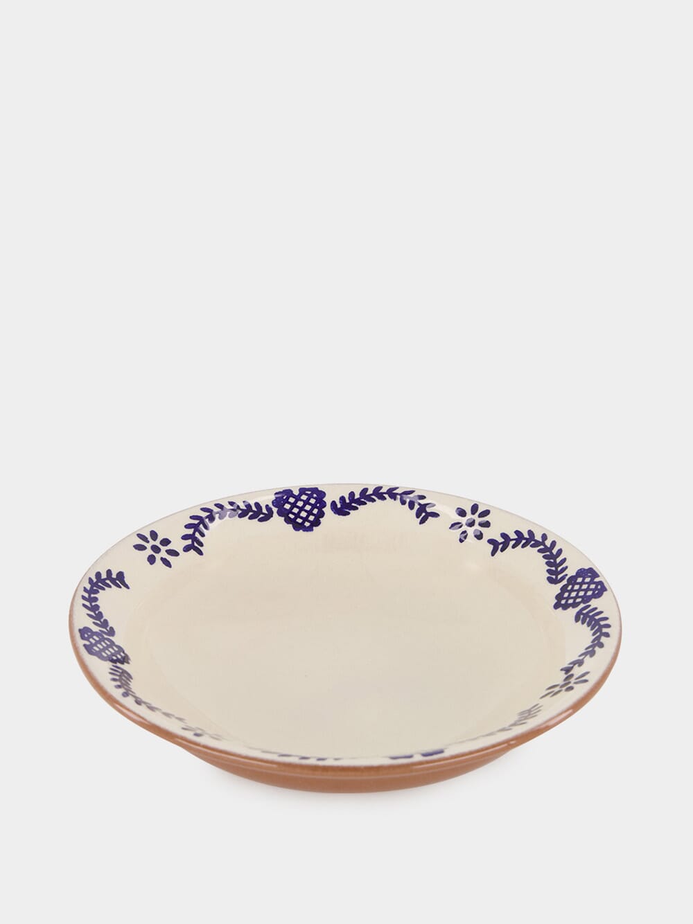 Hand-painted Viana Blue Sandstone Soup Plate