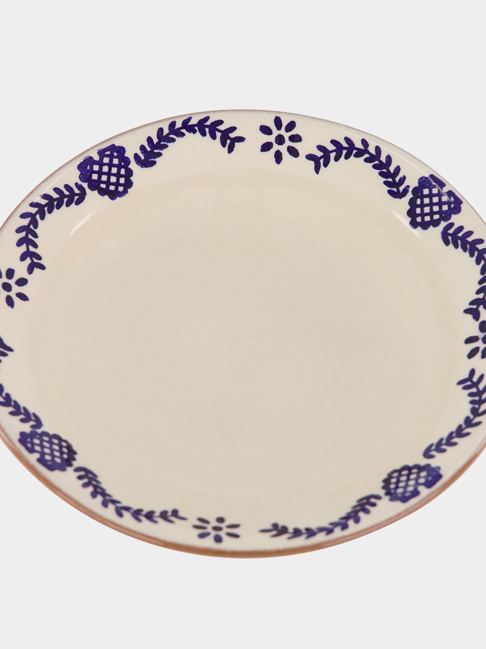 Hand-painted Viana Blue Sandstone Soup Plate