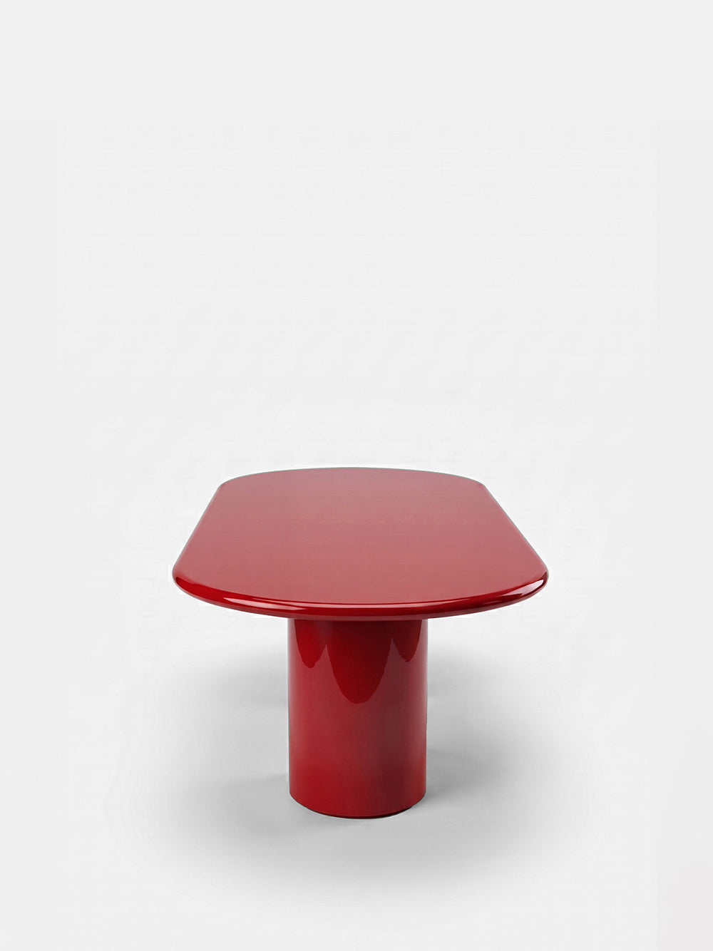 Amendoeira Red Lacquered Wood Dining Table