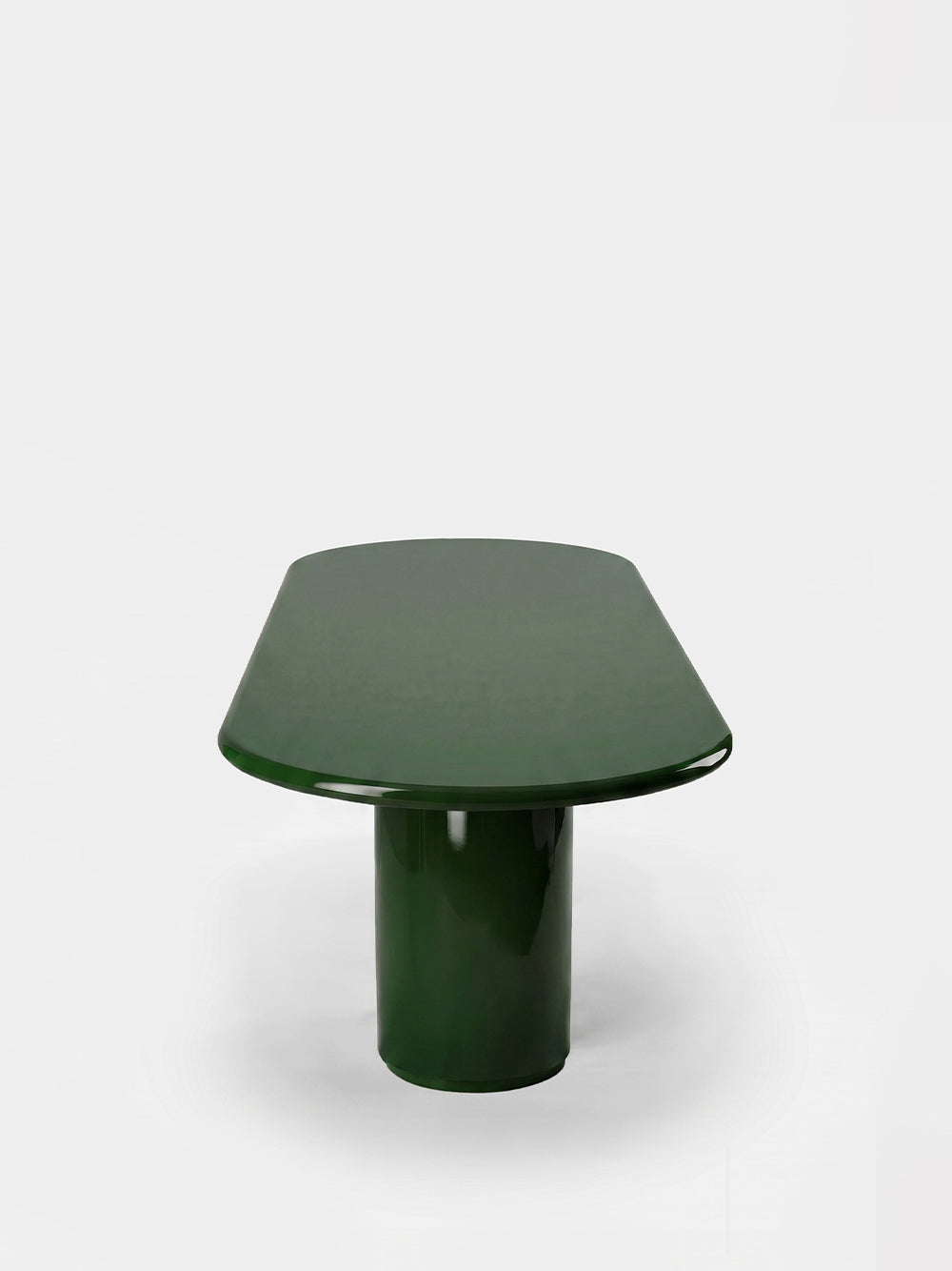 Amendoeira Green Lacquered Wood Large Dining Table