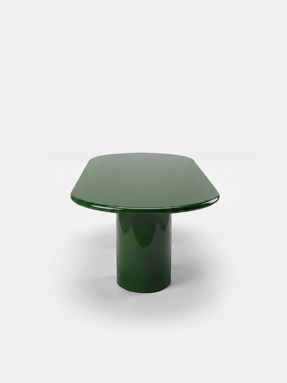 Amendoeira Green Lacquered Wood Dining Table