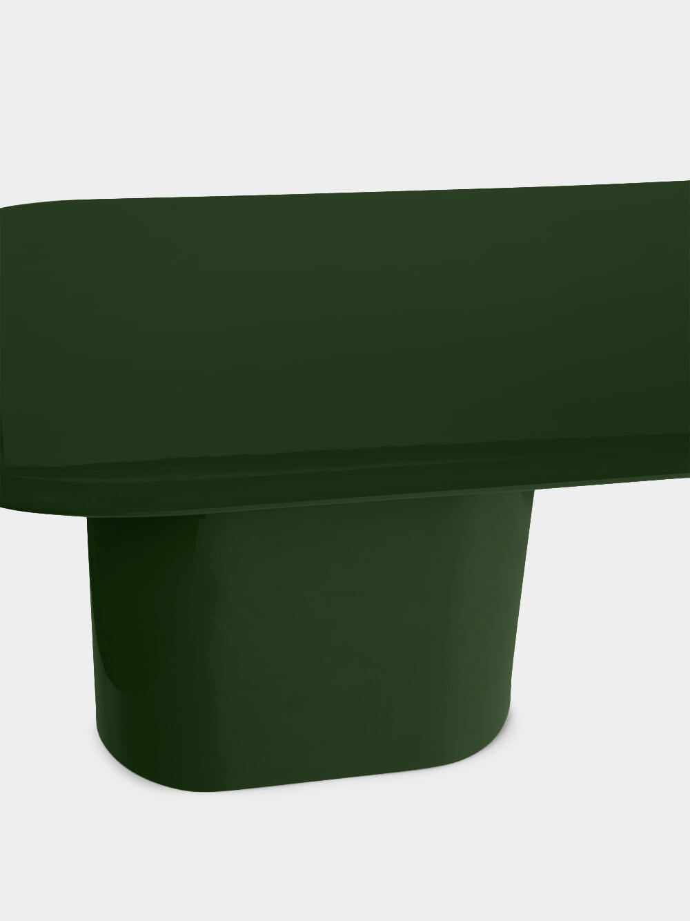 Amendoeira Green Lacqured Wood Dining Table