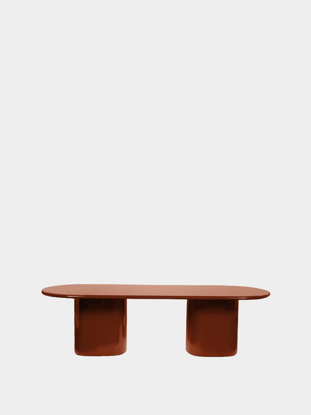 Amendoeira Dark Orange Small Wood Dining Table