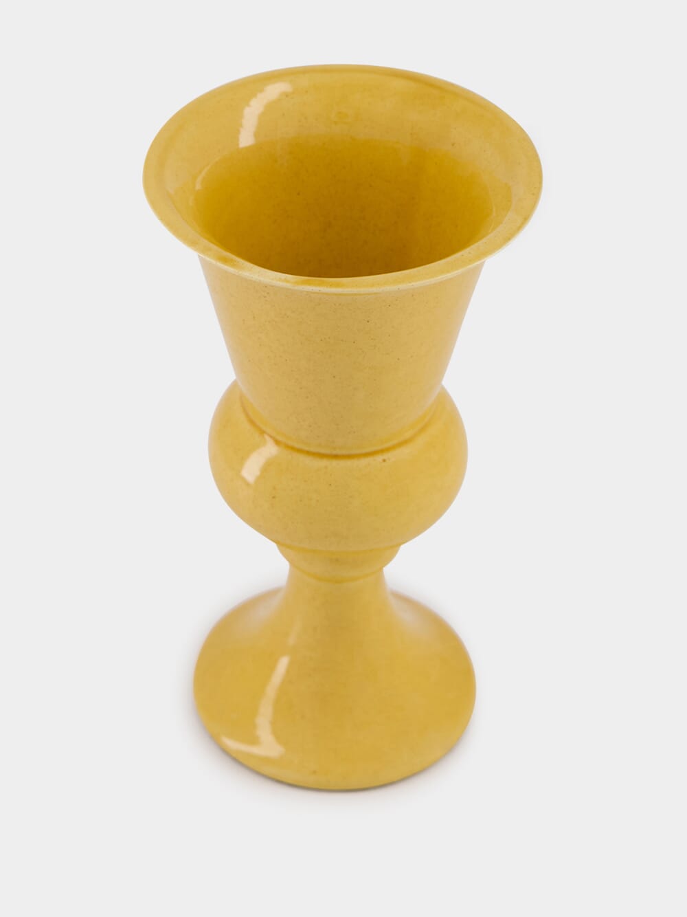 Florbela Yellow Ceramic Medium Vase