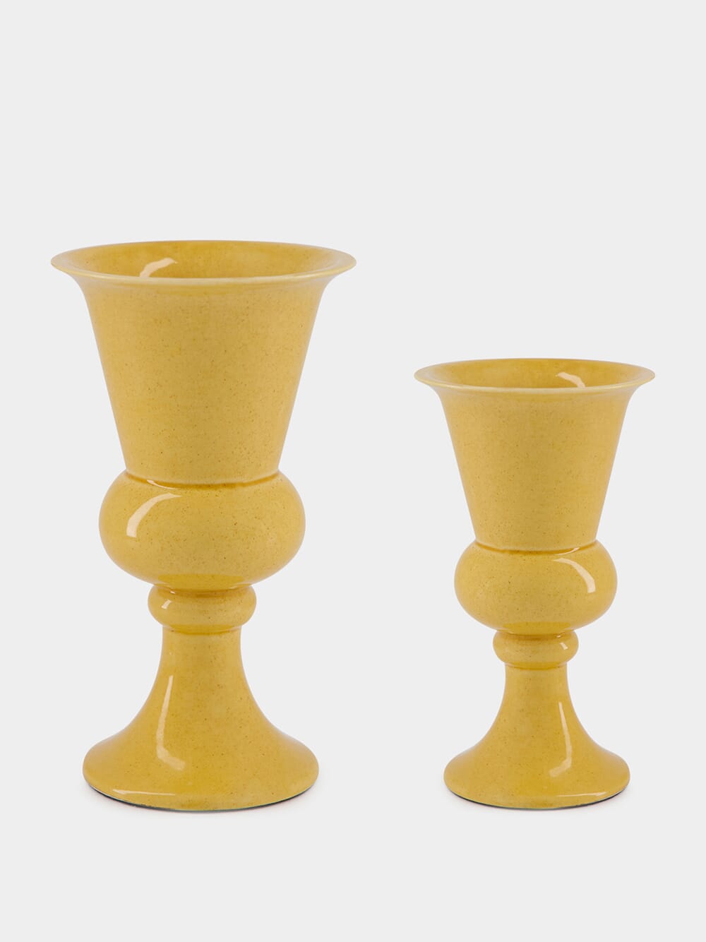 Florbela Yellow Ceramic Small Vase
