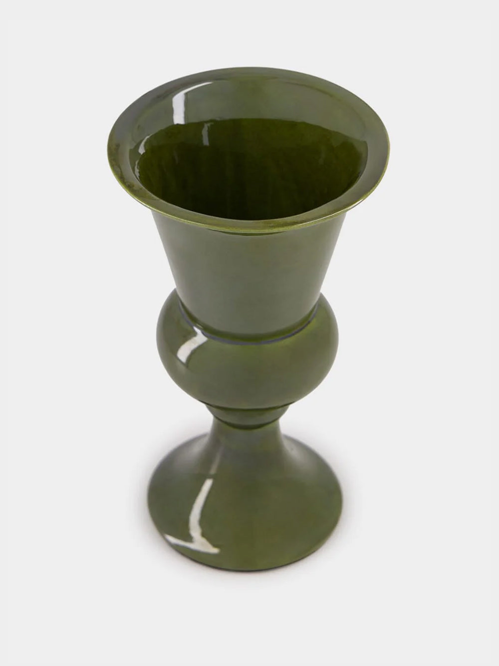 Florbela Green Ceramic Medium Vase