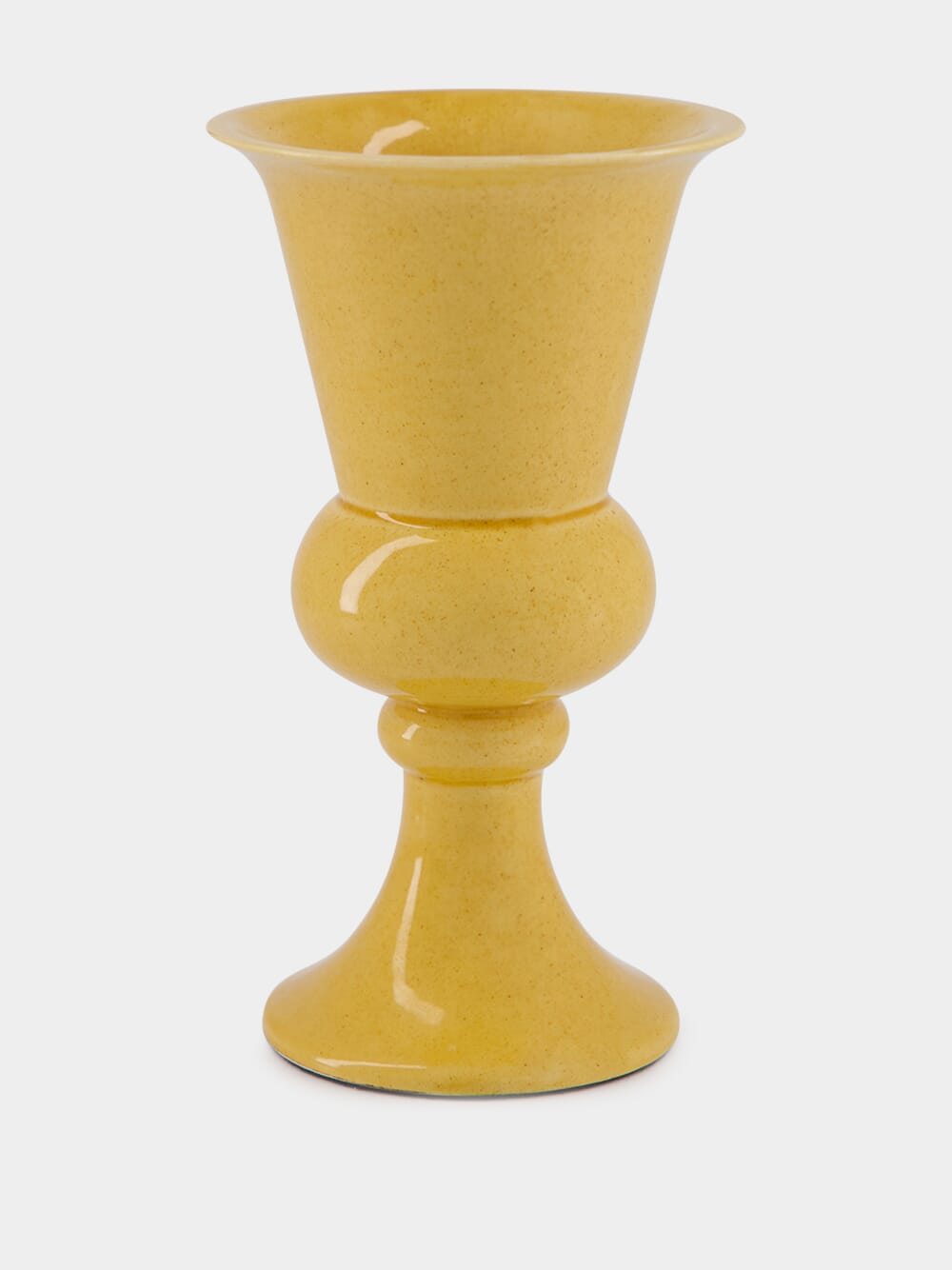 Florbela Yellow Ceramic Small Vase