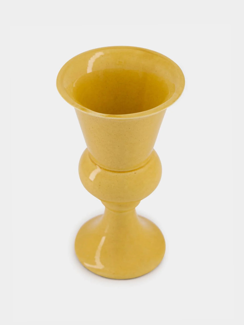 Florbela Yellow Ceramic Small Vase