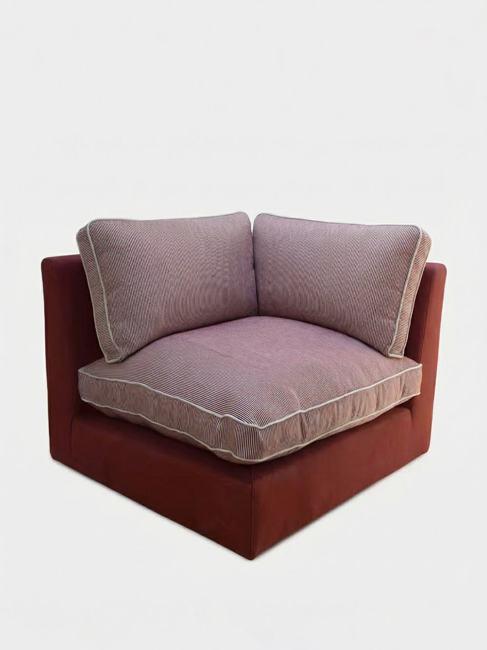 Dinis Bordeaux Linen Corner Module Sofa