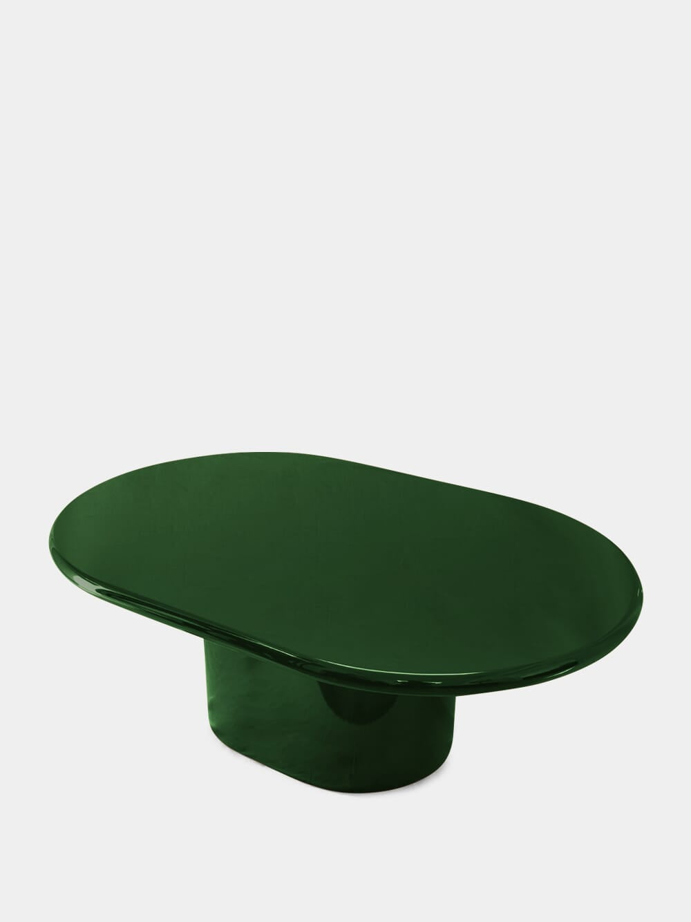 Amendoeira Green Lacquered Wood Coffee Table