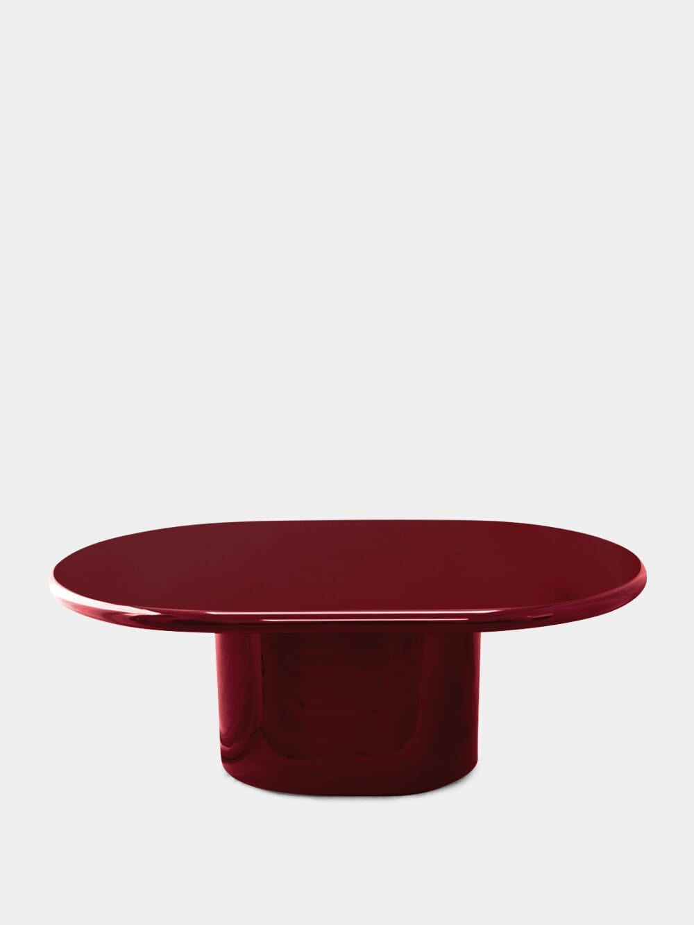 Amendoeira Brick Lacquered Wood Coffee Table