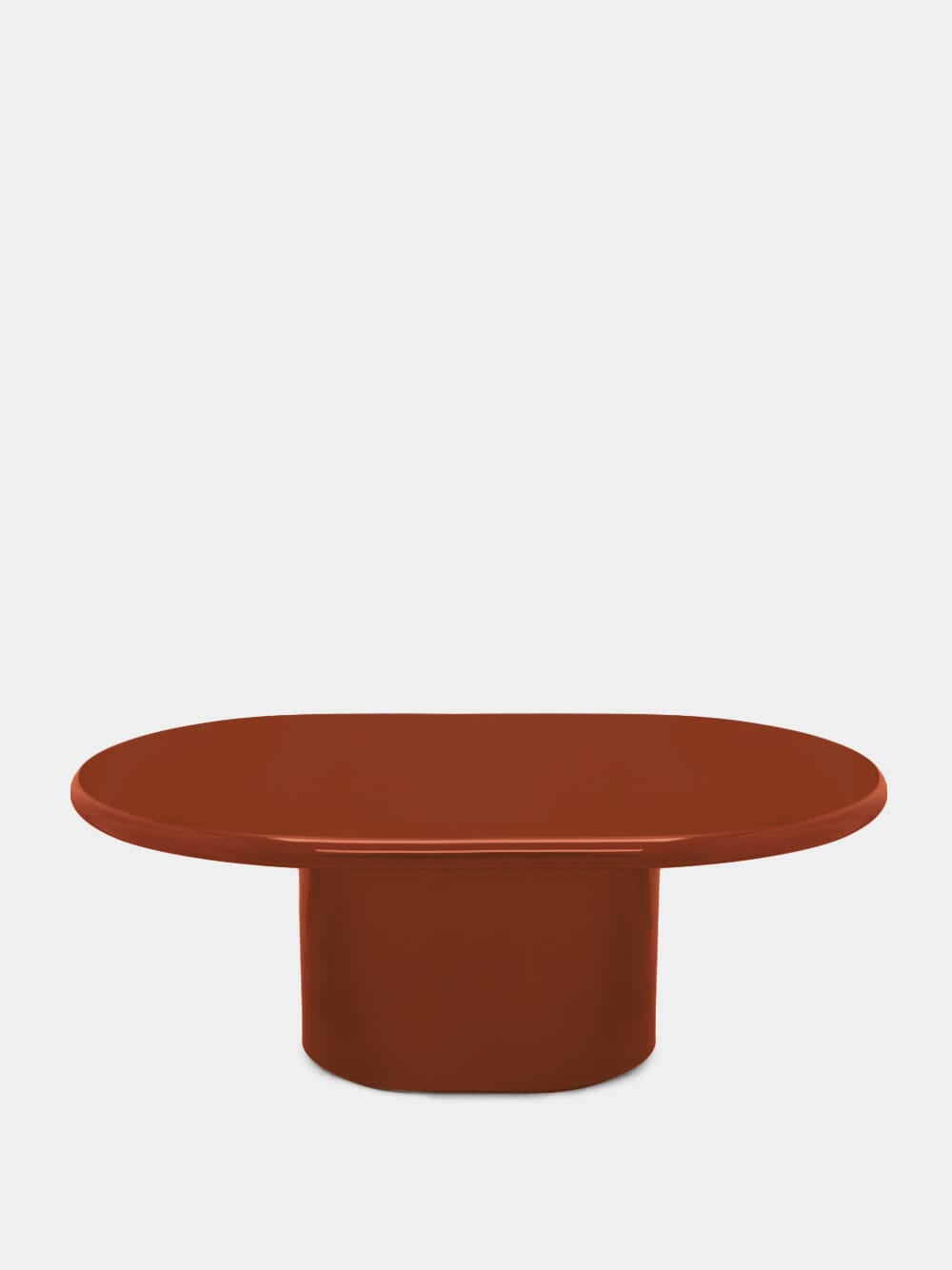 Amendoeira Red Lacquered Wood Coffee Table