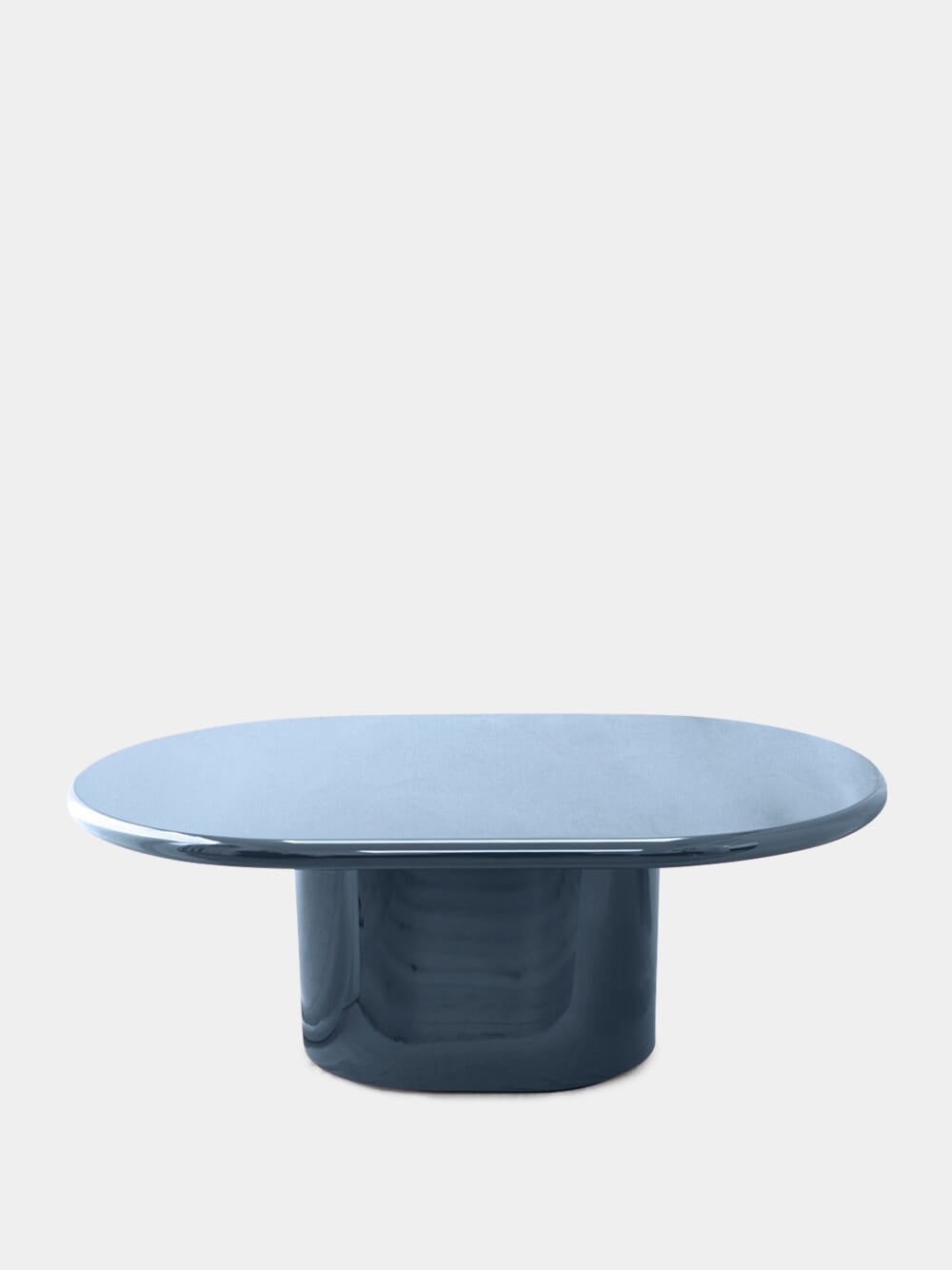Amendoeira Blue Lacquered Wood Coffee Table
