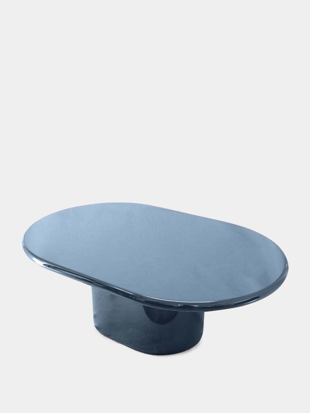 Amendoeira Blue Lacquered Wood Coffee Table